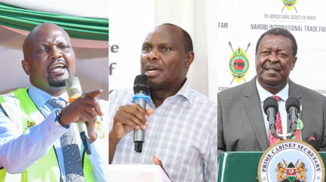 CSs Kuria, Mudavadi and Head of Public Service Felix Koskei in conflict over office space