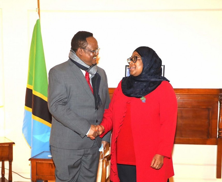 Samia Suluhu meets exiled Tanzanian opposition leader Tundu Lissu