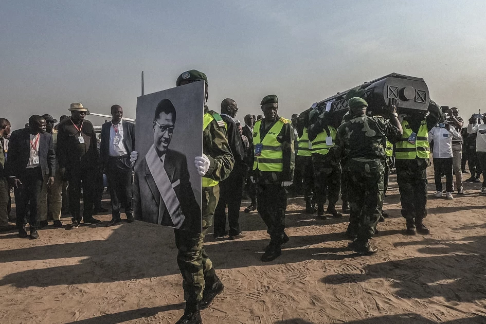 Remains of independence hero Lumumba arrive home in DR Congo