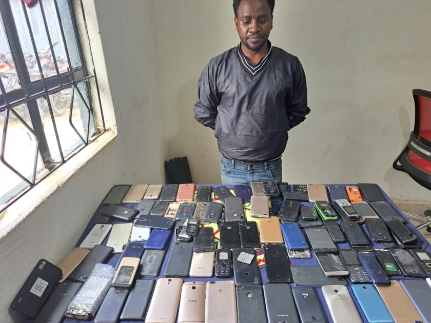 Man arrested in possession of 93 mobile phones in Embakasi