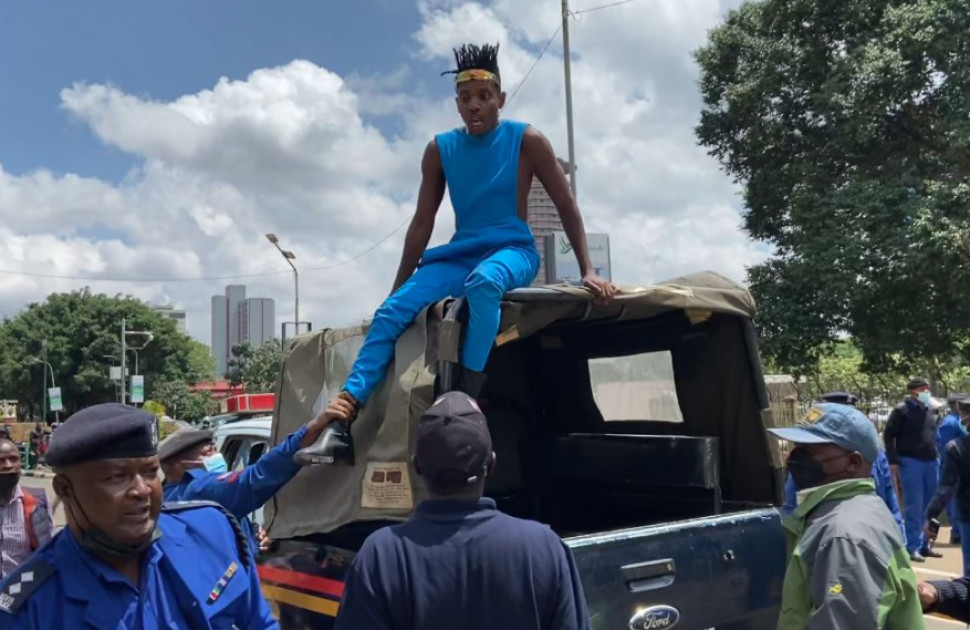 Eric Omondi arrested after attempting to storm Parliament buildings