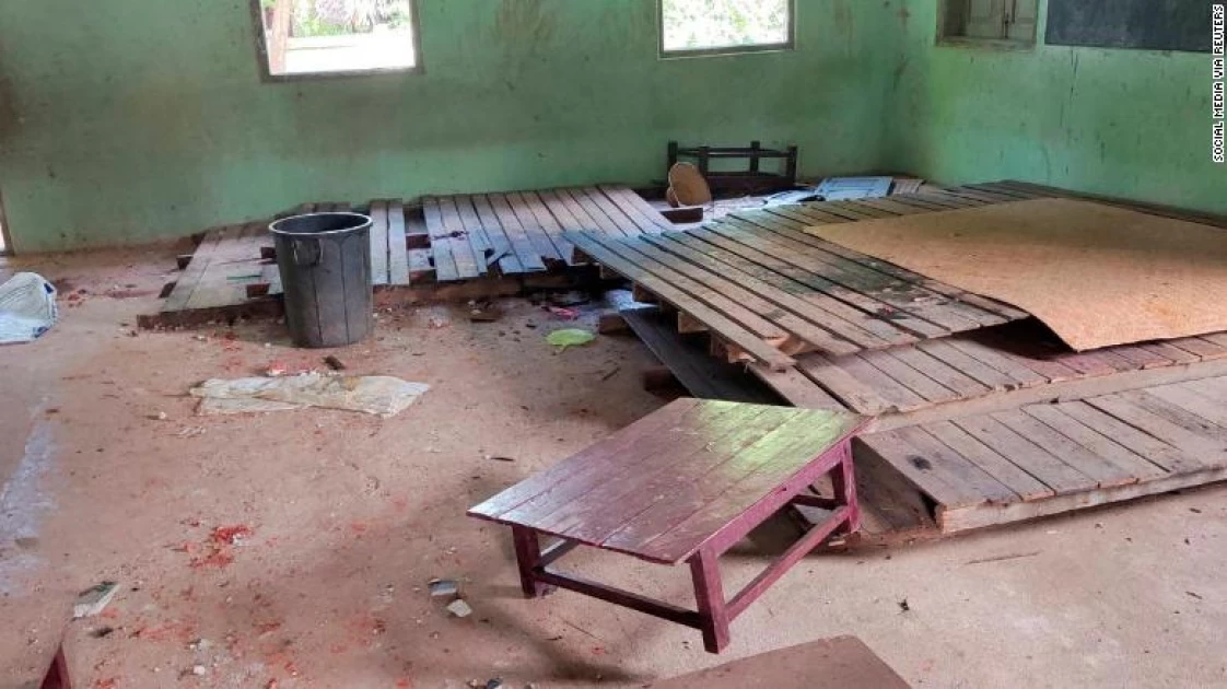Myanmar army helicopters fire on school, killing six