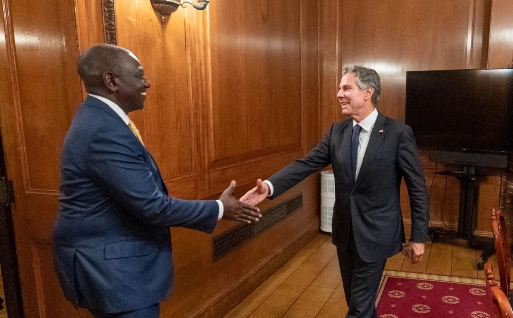 Ruto discusses food security, regional peace with US Secretary of State Blinken