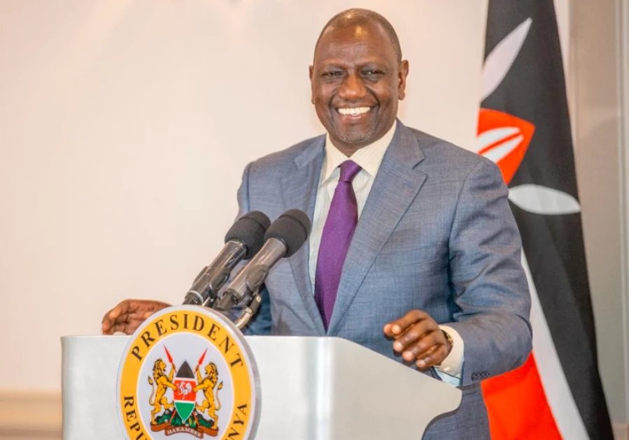 President Ruto during a briefing at the Norfolk hotel. the president spoke about de-listing over 5 million Kenyans from CRB.