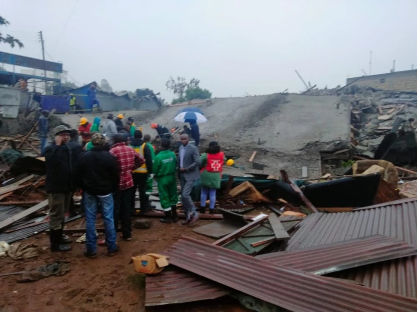 Two killed after 5-storey building collapses in Ruaka