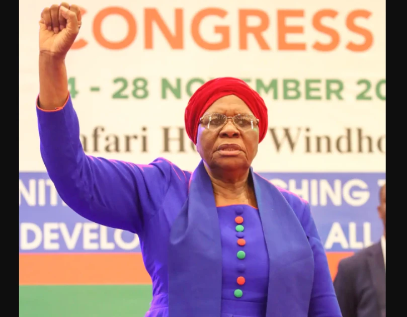 Namibia’s ruling party chooses first female presidential candidate