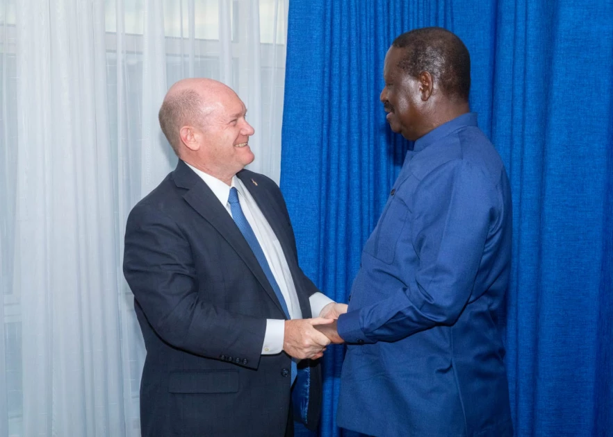 Raila meets US senator Chris Coons ahead of Thursday demos